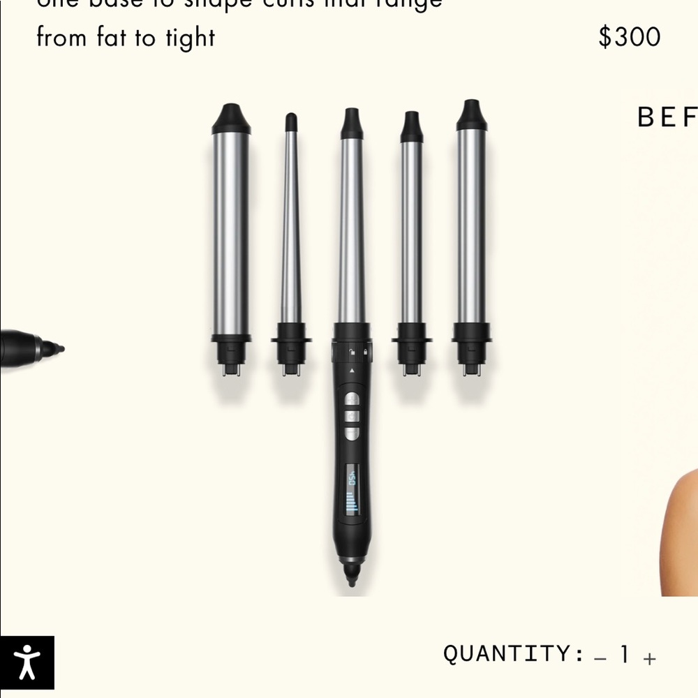 Amika 5 barrel curling wand